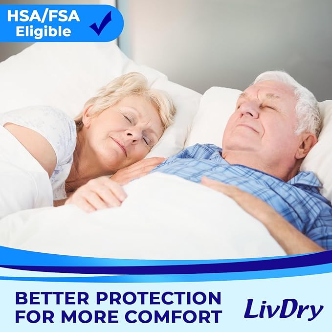 LivDry Adult XS Incontinence Underwear, Overnight Comfort Absorbency, Leak Protection, X-Small, 22-Pack