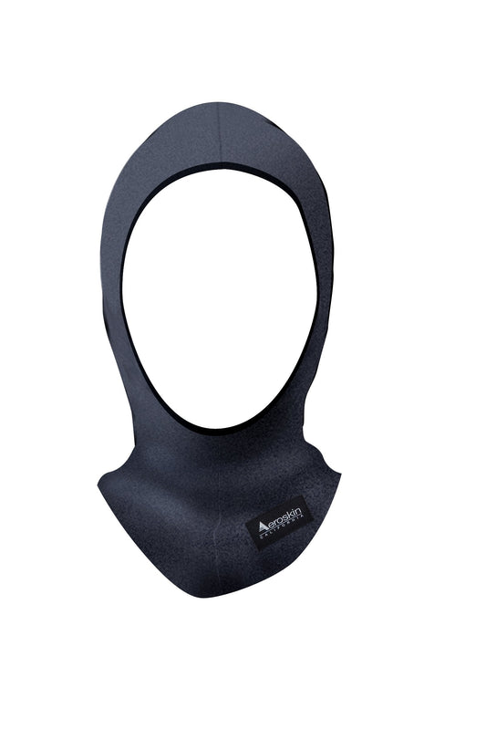 Aeroskin Pullover Hood with Bib (Black, All)