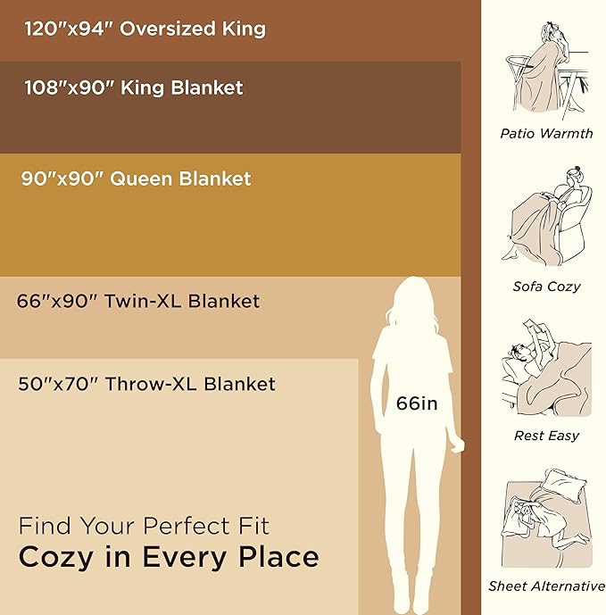 Bedsure 100% Cotton Large Throw Blanket for Couch 50x70 inches - Breathable and Lightweight, Soft Cozy Herringbone Woven Blanket for Summer Spring, Ashley Blue
