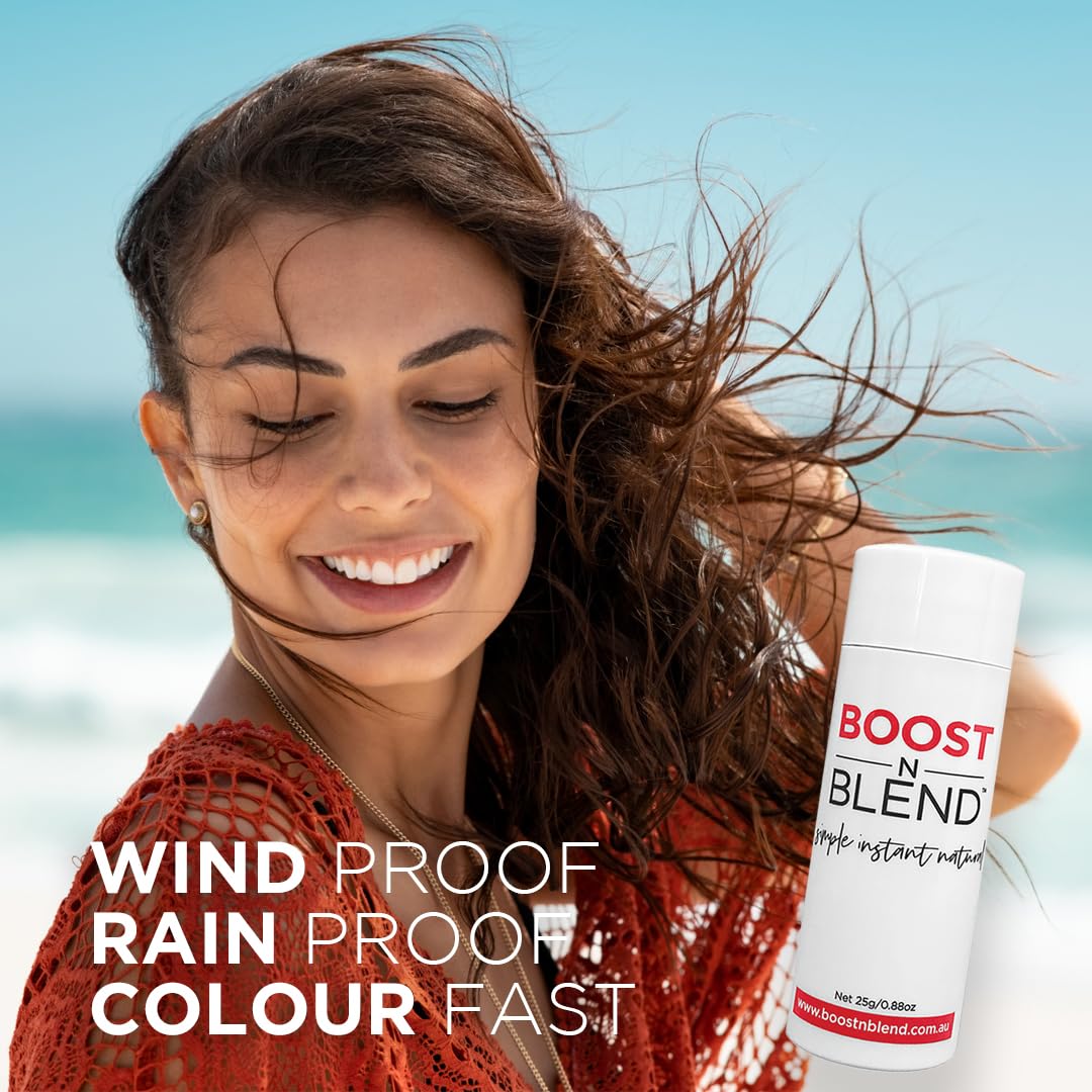 Boost N Blend Scalp Concealer - Hair Powder and Cotton Fibers for Thinning Hair & Visible Scalp (25g/0.88oz) - Hair Volumizer for Women