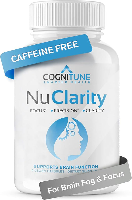NuClarity - Premium Nootropic Brain Supplement - Focus, Energy, Memory Booster - Mental Clarity & Cognitive Support - Ginkgo Biloba, Bacopa Monnieri, Alpha-GPC, Phosphatidylserine, Rhodiola Rosea
