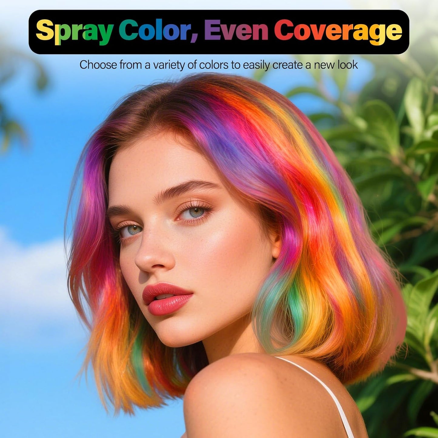 One-Day Hair Color Spray For Kids Women Men, Temporary Hair Dye Washable Hair Wax Color Non-Sticky For Cosplay Party DIY, Christmas Party, Halloween Crazy Hair Day (Silver, 4.06 oz)