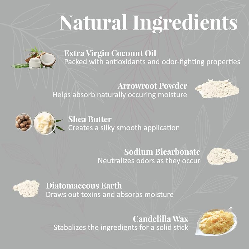 J&L Naturals Aluminum Free Deodorant for Men & Women | 100% Natural Ingredients With Coconut Oil, Shea Butter, & Essential Oils | Sustainable, Eco-Friendly (Rosemary & Cedarwood, 3.0 Oz (Pack of 2))