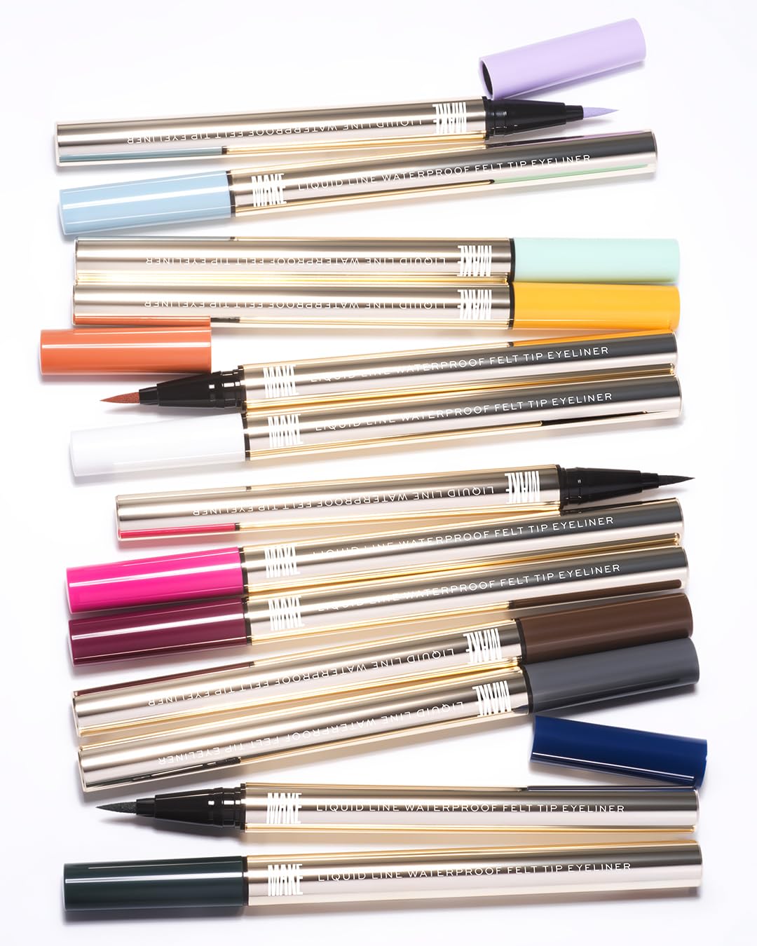 MAKE Beauty Liquid Line Waterproof Liquid Eyeliner Pen. Smudge-Proof Felt Tip for Precise Application of Lines, Wings, and Graphics. Long Lasting Eye Liner - Shade, New Sky