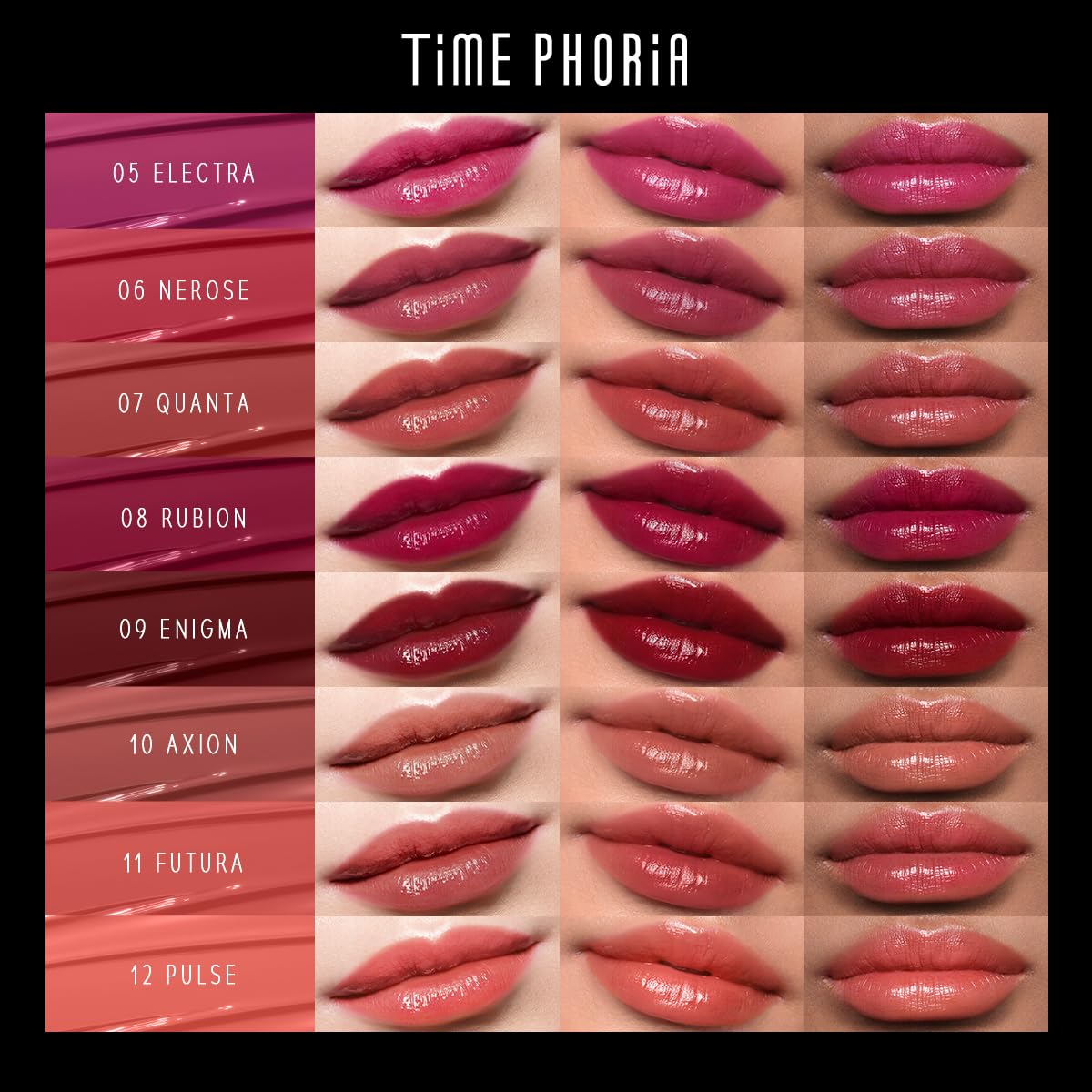 STELLAR DUST LIP STAIN-Long Lasting, Waterproof and Transferproof Lip Tint, Glossy Finish Lip Gloss, Lightweight Lipstick, High Coverage, Vivid Color (12)