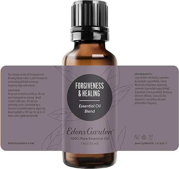 Edens Garden Forgiveness & Healing Essential Oil Blend- 100% Pure Premium Grade, Undiluted, Natural, Therapeutic, Aromatherapy, The Best for Candle, Laundry, Humidifiers 30 ml (1 fl oz)