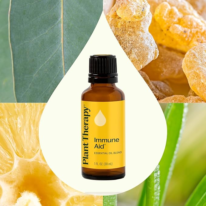 Plant Therapy Immune Aid Essential Oil Blend 30 mL (1 oz) 100% Pure, Undiluted, Therapeutic Grade