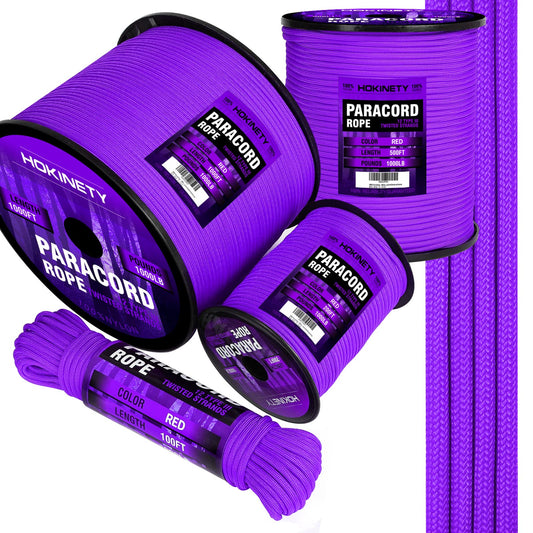 1000Ib Paracord Rope - 100ft / 200ft / 500ft / 1000ft 4mm,12 Strand Parachute Spool Cord,para Cord Lanyard for Camping,Hammock,Clothsline,Hiking,Fishing,Survival braceletand Survival
