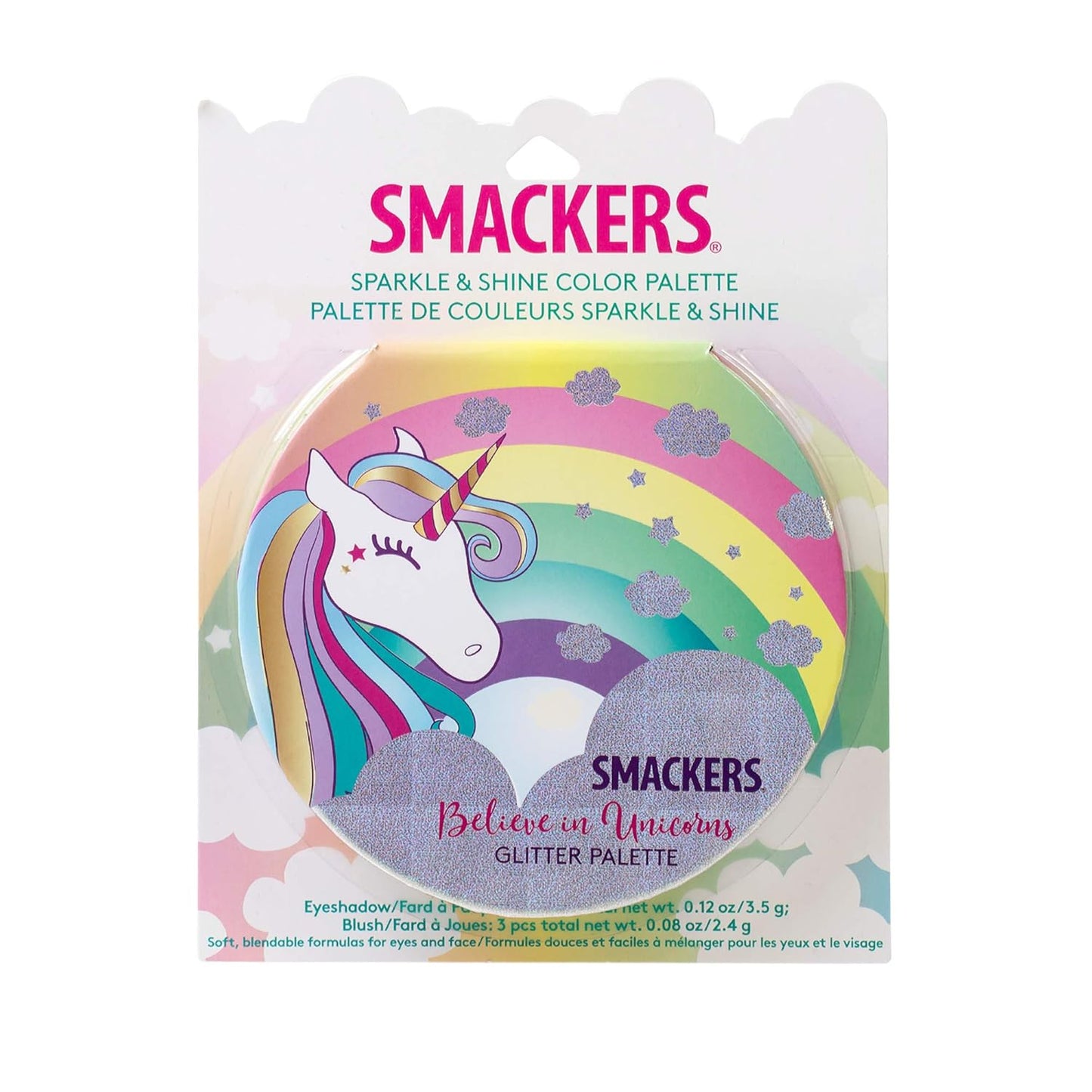 Lip Smacker Sparkle & Shine Eyeshadow Palette, Mermaid & Unicorn Palette | Christmas Make Up Collection
