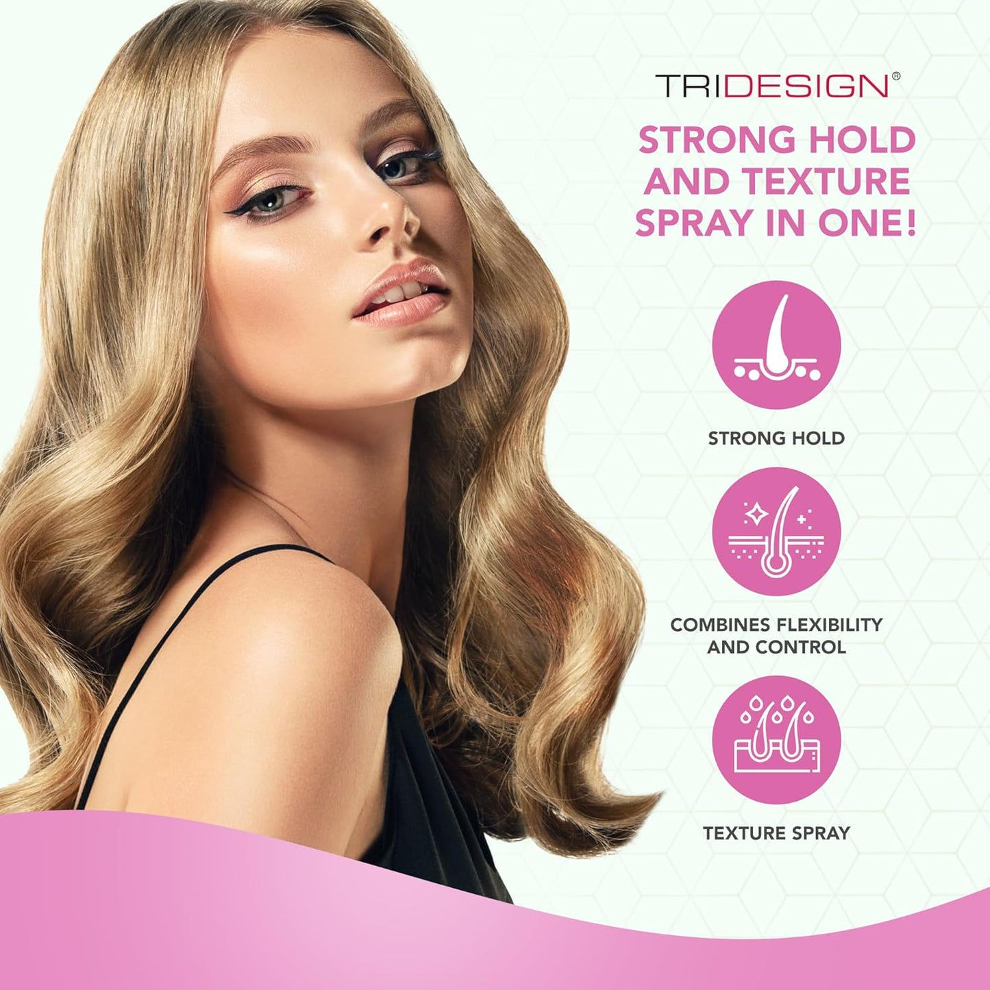 TRI Design Aerogel Hairspray - Strong Hold Hair Finishing Spray for Volumizing & Control, Flexible Styling for All Hair Types, Non-Sticky and Scented - For Women and Men - Pack of 4 (10.5 Oz)