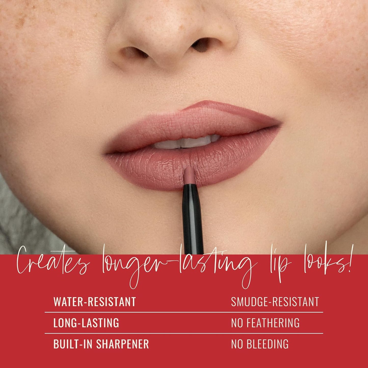 Runway Rogue Designer Liner Lip Pencil, Matte Muted Raspberry Lip Liner Pencil and Lip Liner Sharpener, ‘Open Call’