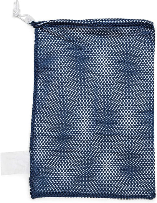 Champion Sports Mesh Equipment Bag – Heavy-Duty Nylon Drawstring Bag with Lock & ID Tag, Breathable Storage Sack for Balls, Swim Gear, Laundry & Toys, Multiple Sizes & Colors