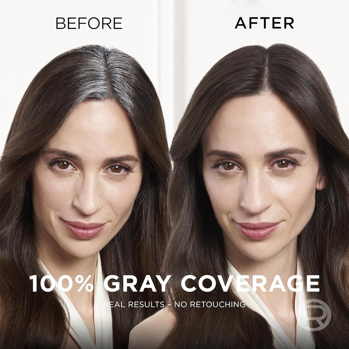 L'Oreal Paris Magic Root Cover Up Gray Concealer Spray Medium Brown 4 oz (2 pack)