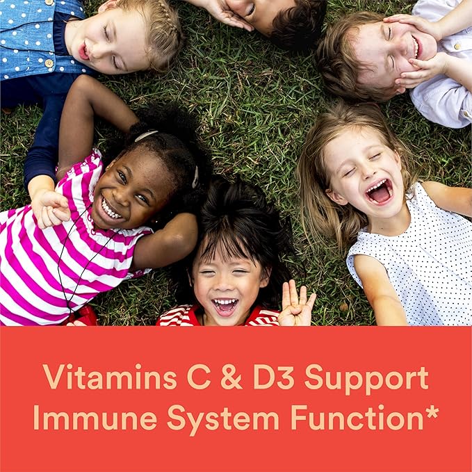 SmartyPants Kids Multivitamin Gummies: Omega 3 Fish Oil (EPA/DHA), Vitamin D3, C, Vitamin B12, B6, A, K & Zinc for Immune Support, Biotin, Gluten Free, Three Fruit Flavors, 120 Count (30 Day Supply)
