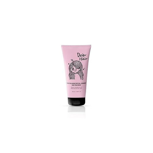 Daily Collagen Protein Ceramide Hair Treatment for Dry, Damaged Hair, Bond Repair Deep Conditioning Mask with Hydrolyzed & Pea Protein, 3.3fl.oz | 100ml